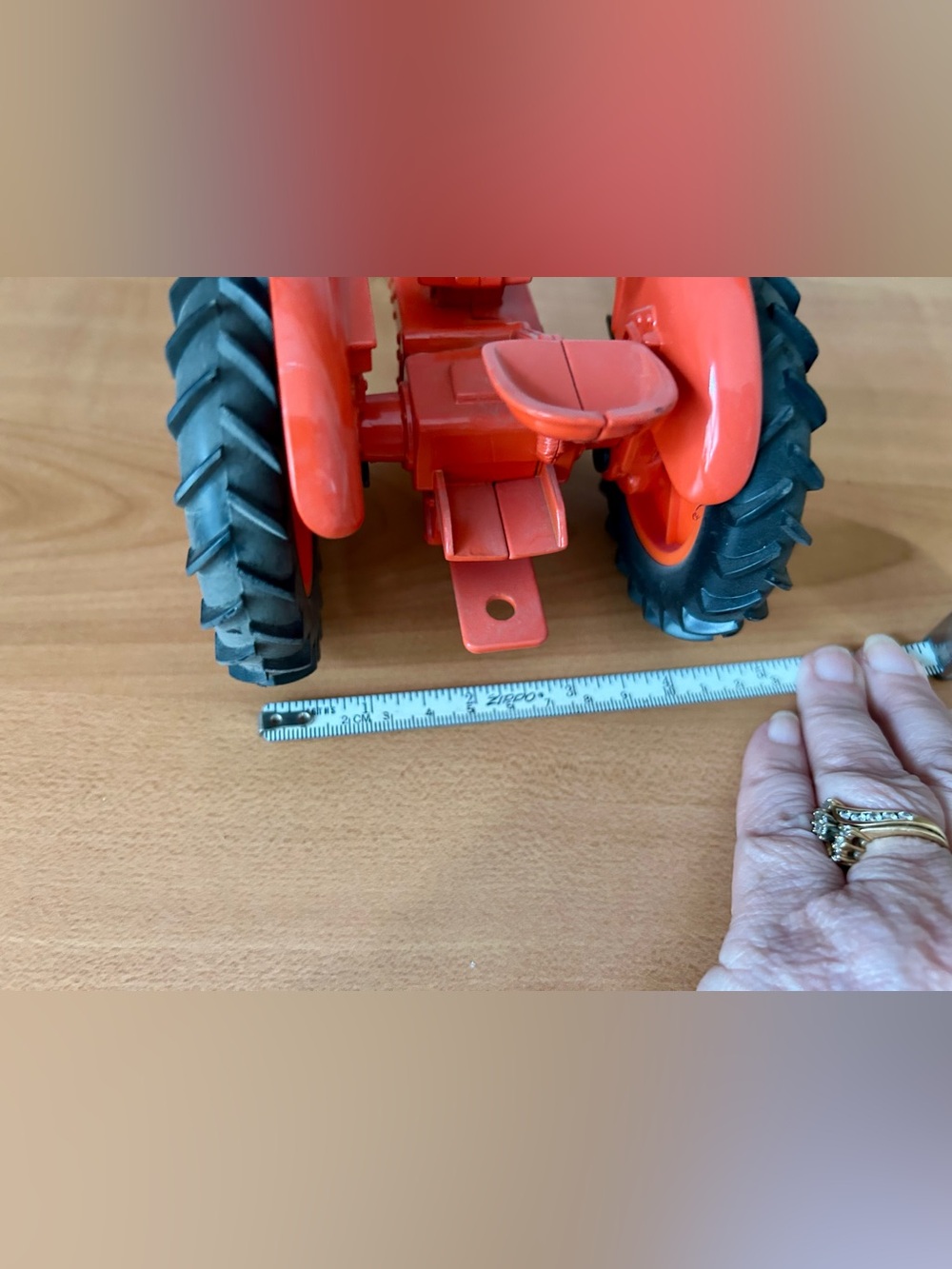 Vintage Allis Chalmers WD 45 Toy Tractor orange/black Ertl - Picture 7 of 7